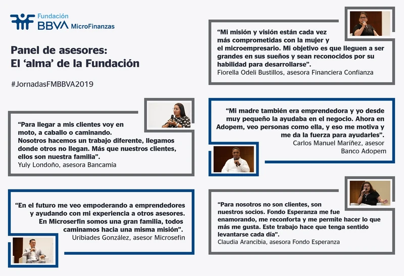 Infografía: La voz de los asesores. Fundación Microfinanzas BBVA.